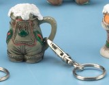 Lederhose Beer Stein Key Chain