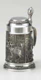 Elk Pewter Beer Stein