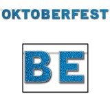 Oktoberfest Glittered Party Banner