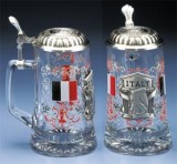 Italy Glass Beer Stein