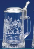 Football Glass Beer Stein
