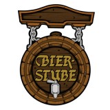 Beer Barrel Bier-Stube Sign Paper Cutout