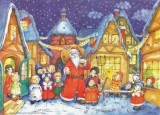 Santa Comes to Town German Advent Calendar
