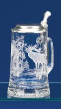 Elk Glass Beer Stein