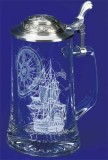 Nautical Glass Beer Stein