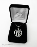 Hofbrauhaus Sterling Silver Pendant with Diamond