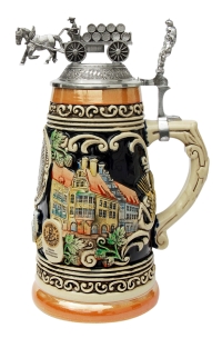 This rare collector's item is a must-have for all enthusiastic German beer stein collectors Authentic anniversary german beer stein